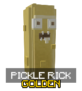 Pickle Rick Golden Backpack